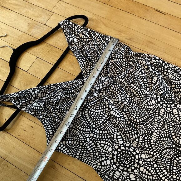 Nicole By Nicole Miller Dress Women’s Size Small Black & White Sleeveless Maxi - Picture 10 of 11